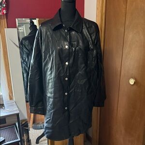 Black Leather Women's Jacket